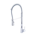 Olympia Faucets Single Handle Spring Pull-Down Kitchen Faucet, Compression Hose, Chrm K-5010